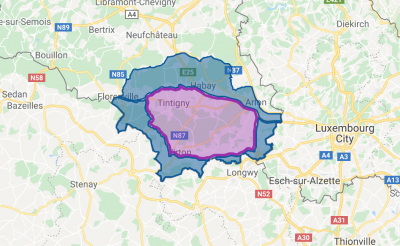 Belgium ASF map